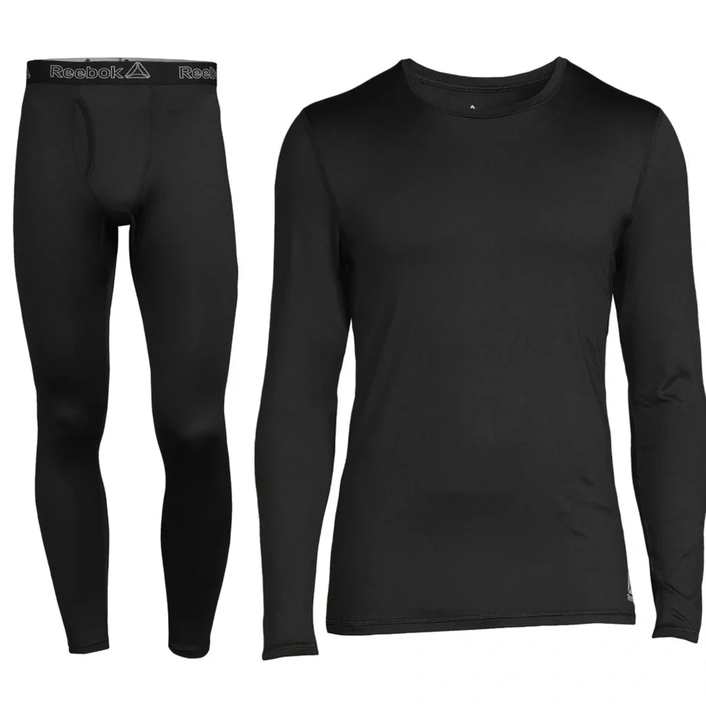 Reebok Men Underwear Base Layer Shirt and Matching Pants